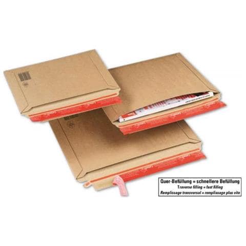 Busta Per Spedizioni In Cartone F-flute F. to 35,3x25 Cm Avana Cp 015.04 (conf. 20) - Foto 2