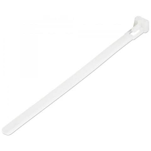 Fascette Fermacavo Da 15 Cm Riutilizzabili - 100 Pz - Bianco - Foto 1