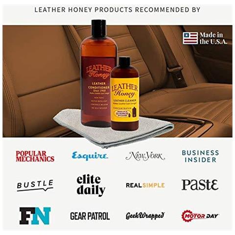 Pelle Miele Leather Conditioner Il Condizionatore In Pelle Miglior Dal 1968 8 Oz Bottiglia. Per Luso Su Leather Apparel Mobili Auto Interiors Scarpe Borse E Accessori. Made In Usa - Foto 2