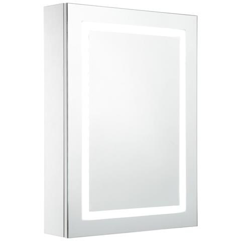 Armadietto Bagno con Specchio e LED 50x13x70 cm - Foto 1