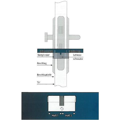 30024 - Serratura Porta A Cilindro, Tipo C83n 30/30 Vs - Foto 2