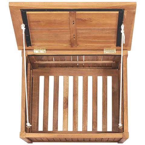 Baule da Giardino 60x50x58 cm in Legno Massello di Teak - Foto 2