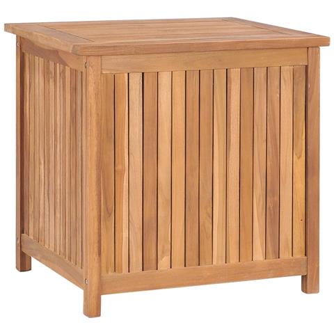 Baule da Giardino 60x50x58 cm in Legno Massello di Teak - Foto 1
