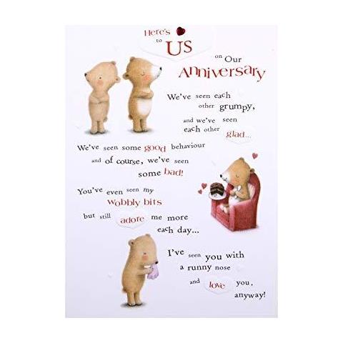 Il Nostro Anniversario Carta Da Hallmark - Cute Ted Ginger Design - Foto 1