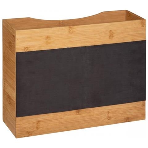 Organizzatore Per Cucina In Bamboo Naturale Aimante 31x8,5x H25 Cm - Foto 1