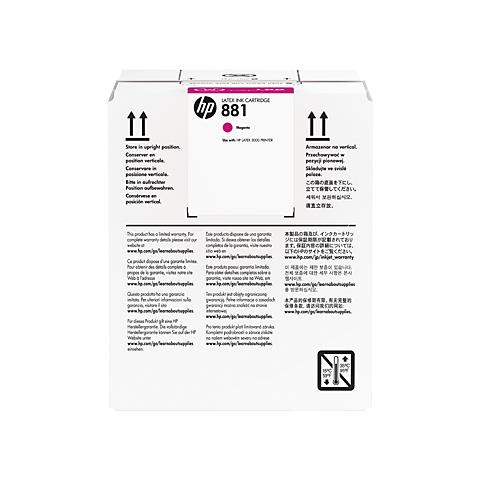 CR332a Cartuccia Ink Originale 881 Magenta per HP Latex 3000 Printer - Foto 2