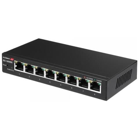 Switch Web Gigabit GS-5008E a 8 porte Colore Nero  - Foto 2