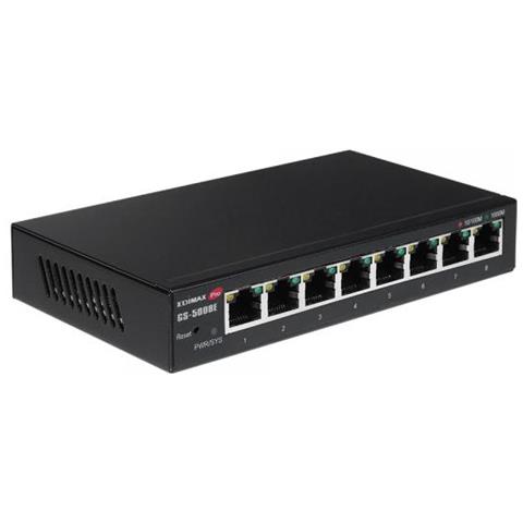 Switch Web Gigabit GS-5008E a 8 porte Colore Nero  - Foto 3