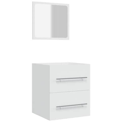 Mobile Da Bagno Con Specchio Bianco 41x38,5x48 Cm - Foto 1