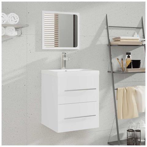 Mobile Da Bagno Con Specchio Bianco 41x38,5x48 Cm - Foto 10