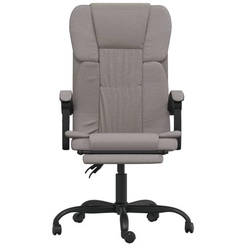 Poltrona da Ufficio Reclinabile Tortora in Tessuto - Foto 10