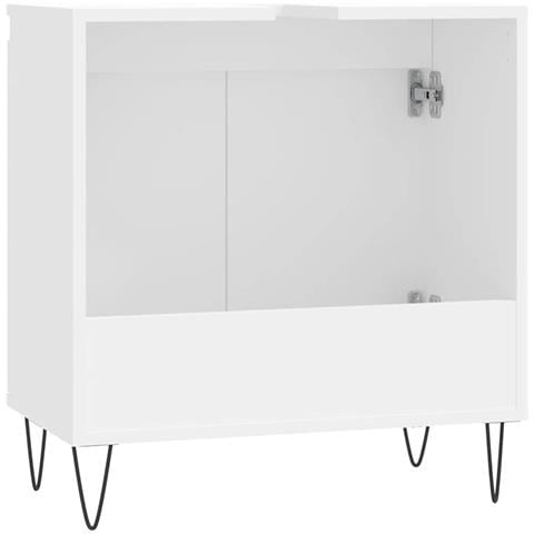 Mobile Da Bagno Bianco 58x33x60 Cm In Legno Multistrato - Foto 10