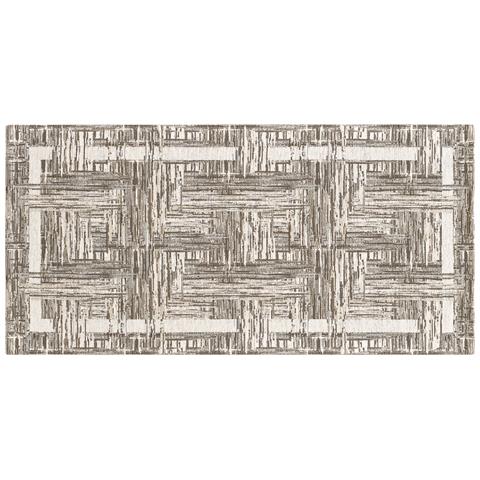 Tappeto Passatoia Cucina Corsia Retro Antiscivolo Disegno Bangkok By Suardi 55x115 Tortora - Foto 1