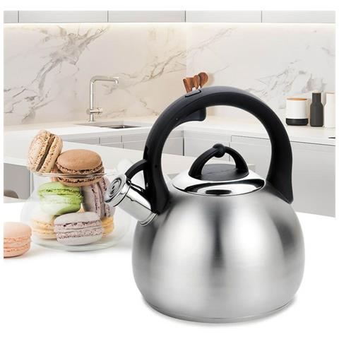 Teiera Feel Maestro Mr-1311 Nero Argentato Silicone Acciaio Inossidabile 3 L - Foto 2