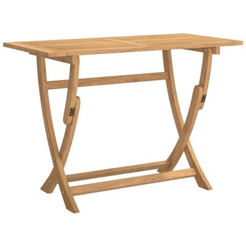 Tavolo Da Giardino Pieghevole 110x55x75cm Legno Massello Acacia - Foto 1