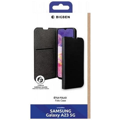 Custodia Per Samsung A23 5g Folio Wallet Portacarte Funzione Stand, Nero - Foto 2