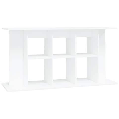 Supporto per Acquario 120x40x60 cm in Legno Multistrato Bianco - Foto 1
