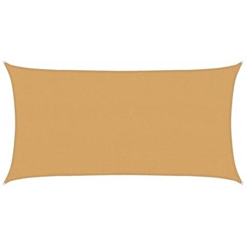 Vela Parasole 160 G /m² Rettangolare Sabbia 2x4 M In Hdpe - Foto 1