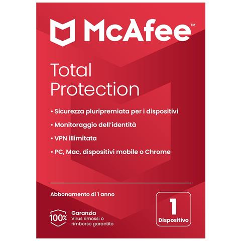 Total Protection 1 Dispositivi 1 Anno | Antivirus, Vpn, Gestore Password, Internet Security Pc /mac /ios /android | Codice Di Attivazione Via E-mail - Foto 1