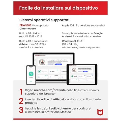 Total Protection 1 Dispositivi 1 Anno | Antivirus, Vpn, Gestore Password, Internet Security Pc /mac /ios /android | Codice Di Attivazione Via E-mail - Foto 2