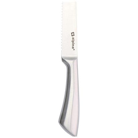 Set 2 Coltelli da Cucina Coltello con Lama Seghettata e Liscia in Acciaio Inox - Foto 2