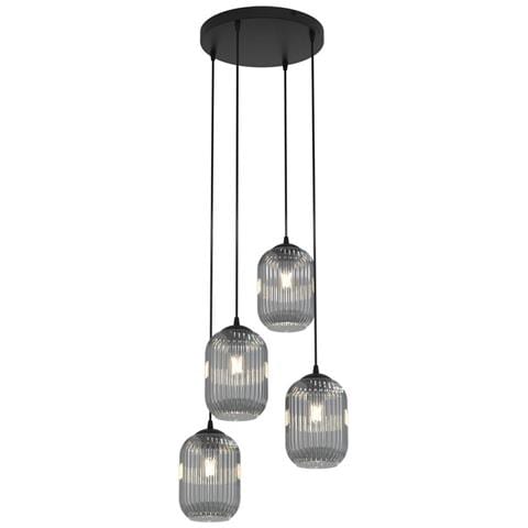 Lampada A Sospensione Verdi - Nero - Metallo - 30x30x140 Cm - Foto 1