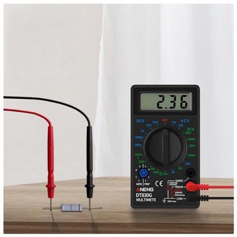 Tester Multimetro Digitale Dt830g Voltometro Portatile Ac-dc Black - Foto 3