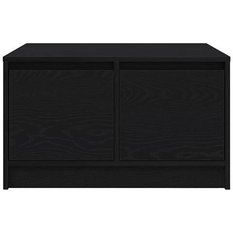 Tavolino da Salotto con Cassetti Rovere Nero 70,5x70x40 cm - Foto 2