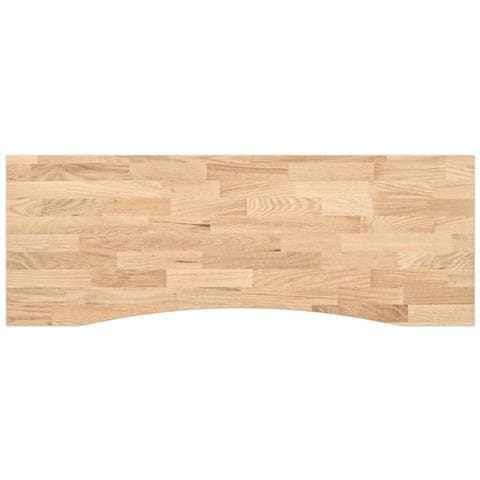 Piano Scrivania 140x50x2,5 Cm Rovere Massello Non Trattato - Foto 2