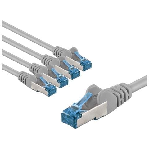 67515 cavo di rete Blu, Grigio 1 m Cat6a S /FTP (S-STP) - Foto 1