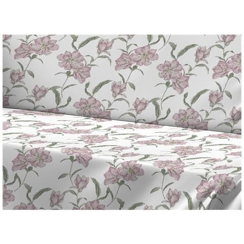Telo Arredo Granfoulard Copritutto Salvadivano 100% Cotone Dis. Magnolia Matrimoniale Rosa - Foto 2