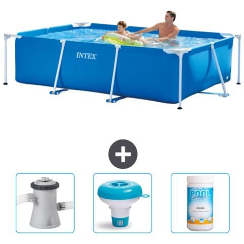 Piscina Fuori Terra - Rettangolo - 260x160x65 Cm - Blu - Include Accessori Coordinati Cb77 - Foto 1