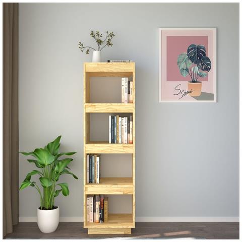 Libreria /divisorio 41x35x135 Cm In Legno Massello Di Pino - Foto 2