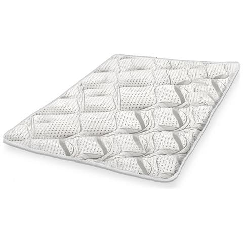 Topper Una Piazza E Mezza130x190 Traspirante Altezza 5 Cm | Correttore Materasso Piazza E Mezza Con Proprietà Ergonomiche | Imbottitura In Ovatta Soft | Tessuto Anallergico E Antiacaro - Foto 1