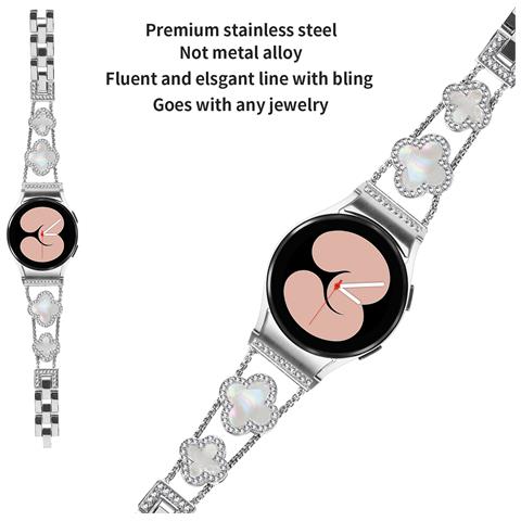 Cinturino Per Samsung Galaxy Watch 4/5/6 Silver - Foto 2