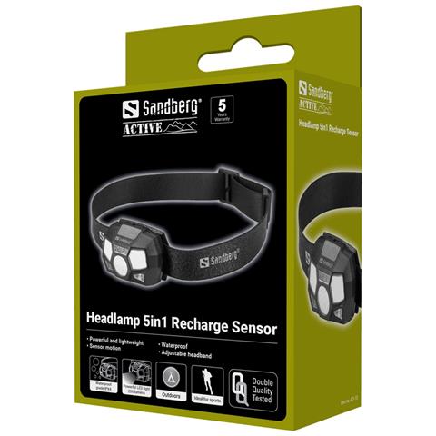 Headlamp 5in1 Recharge Sensor - Foto 2