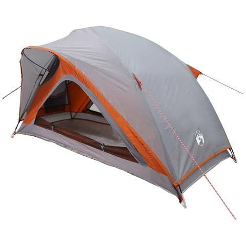 Tenda da Campeggio 1 Persona Grigio e Arancione Impermeabile - Foto 2