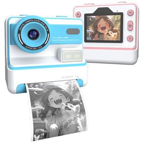 Fotocamera A Stampa Istantanea - Cattura E Stampa Ricordi Blue - Foto 2