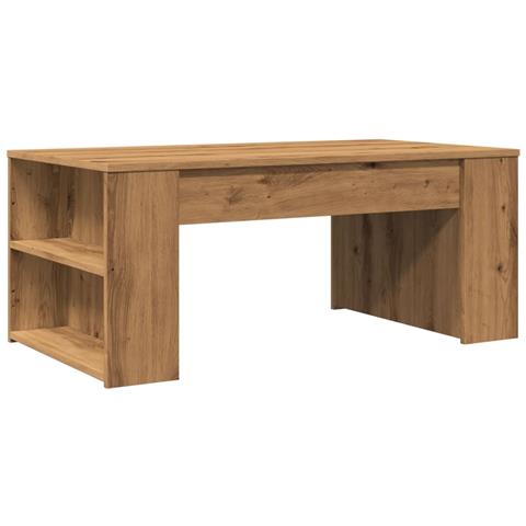 Tavolino Salotto Rovere Artigianale 102x55x42 cm Multistrato - Foto 1