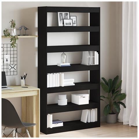 Scaffale  Rovere nero Legno ingegnerizzato 100 x 30 x 198 cm - Foto 2