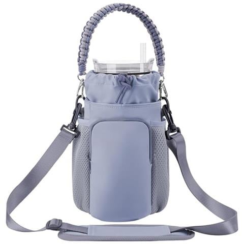 Borsa A Tracolla Da Esterno Per Borraccia: Porta Borraccia Portatile E Versatile Grey - Foto 1