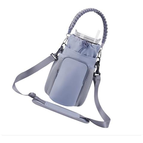 Borsa A Tracolla Da Esterno Per Borraccia: Porta Borraccia Portatile E Versatile Grey - Foto 2