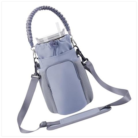 Borsa A Tracolla Da Esterno Per Borraccia: Porta Borraccia Portatile E Versatile Grey - Foto 3