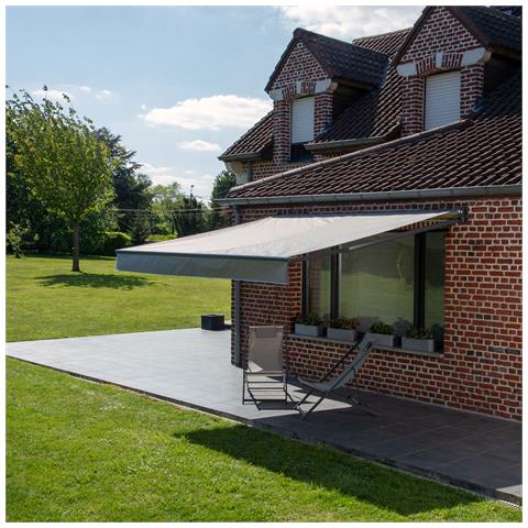 Tenda Saule 3,5 × 3m - Tessuto Grigio E Struttura Grigia - Foto 5