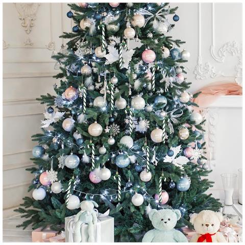 Set Di 6 Ornamenti Natalizi A Forma Di Bastoncino Di Zucchero - Decorazioni Festive Green - Foto 7