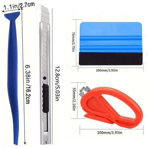 Kit Di 15 Utensili Per L'installazione Di Pellicole Per Vetri Auto - Set Per L'applicazione Di Rivestimenti In Vinile - Foto 2