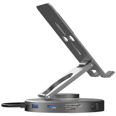 Docking Station 10-in-1 In Lega Di Alluminio Compatibile Con Switch2 Con Ventola Di Raffreddamento Rimovibile E Slot Per Disco Rigido - Foto 2