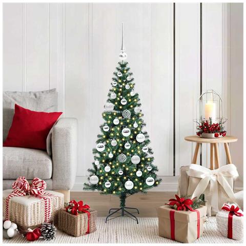 Albero di Natale artificiale con luci integrate Verde 120 cm - Foto 2