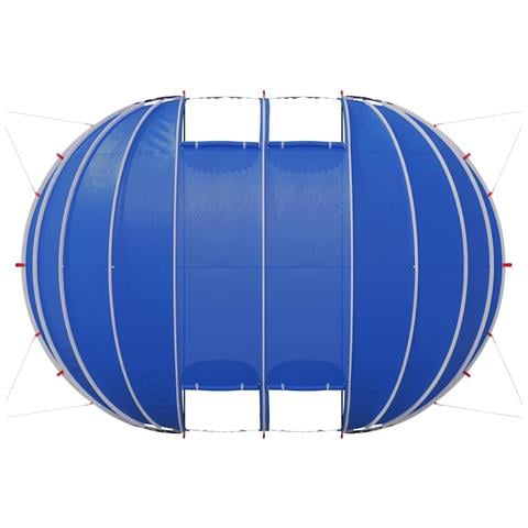 Tenda da piscina a cupola Blu 538 x 440 x 204 cm - Foto 9