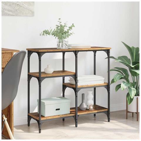 Tavolo consolle Legno vecchio 80 x 29 x 75 cm Legno multistrato - Foto 2